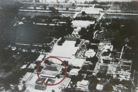 Khu vực điện Cần Chánh nhìn từ trên không