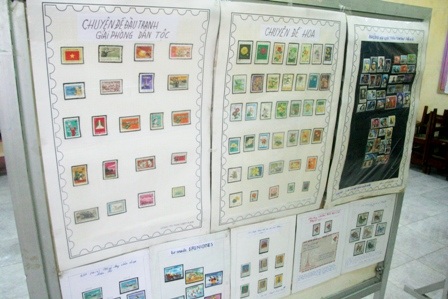 Có nơi trưng bày các bộ sưu tập tem Việt Nam, tem ngoài lúc xưa