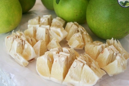 Thanh trà được bóc vỏ thành những múi rất hấp dẫn