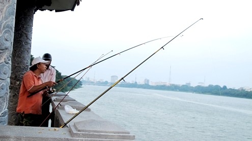 Cầu mới khánh thành trở thành nơi …câu cá thư giãn