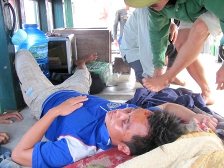 Anh Hồ Văn Tính bị thương nặng