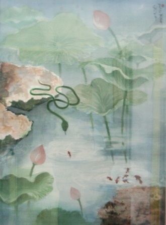 Ẩn xà – Phan Hoài Niệm (lụa)