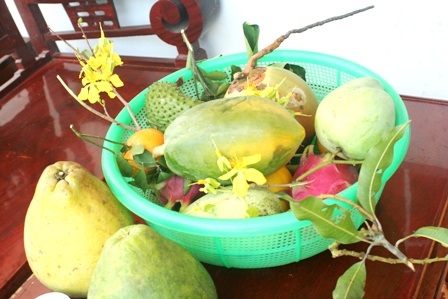 Hái “đặc sản” vườn làm mâm ngũ quả - 4 Mâm ngũ quả đã thành hình