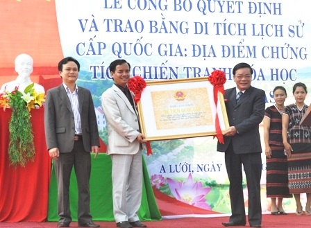 Sân bay A So đón nhận bằng di tích lịch sử cấp Quốc gia