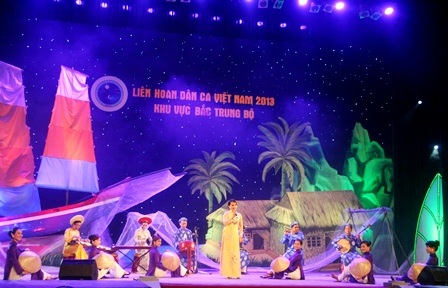 Liên hoan dân ca Việt Nam - Bắc Trung bộ nhiều đặc sắc - 1 Liên hoan dân ca toàn quốc 2013 khu vực Bắc Trung Bộ