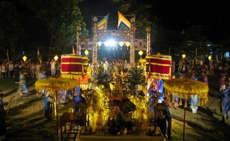 Toàn cảnh đàn tế thần đất Xã Tắc trong đêm lễ trang nghiêm, và đầy ý nghĩa tâm linh - nhân văn