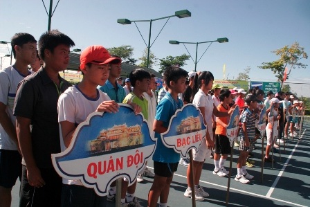 Khai mạc giải quần vợt thanh thiếu niên xuất sắc toàn quốc 2013 - 2 Đoàn Quân Đội được chú ý vì có nhiều hạt giống mạnh