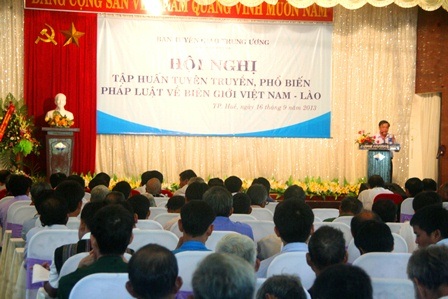 Tuyên truyền, phổ biến pháp luật về biên giới Việt Nam - Lào - 1 Tuyên truyền, phổ biến pháp luật về biên giới Việt Nam - Lào