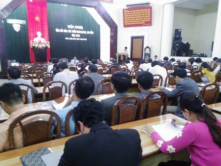 Các thí sinh dự thi vào ĐH Huế năm 2013