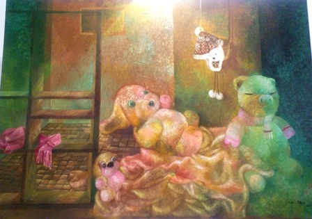 Xem tranh đầy tình cảm của nữ họa sĩ nhân ngày 20-10 - 3 Giao cảm 3