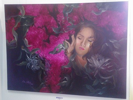 Xem tranh đầy tình cảm của nữ họa sĩ nhân ngày 20-10 - 4 Yêu 2 - 120cmx160cm