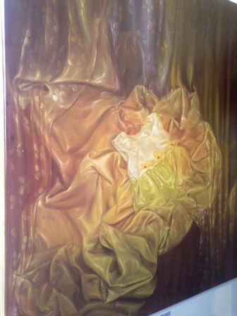 Xem tranh đầy tình cảm của nữ họa sĩ nhân ngày 20-10 - 5 Yêu 2 - 120cmx160cm