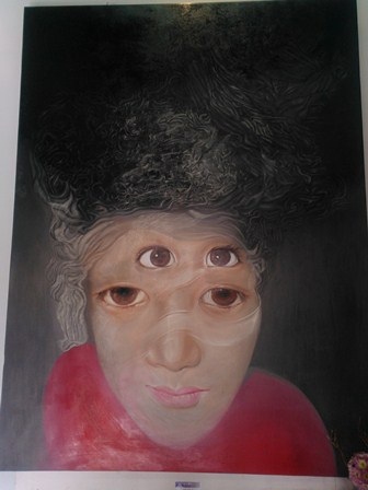 Xem tranh đầy tình cảm của nữ họa sĩ nhân ngày 20-10 - 8 Yêu 2 - 120cmx160cm