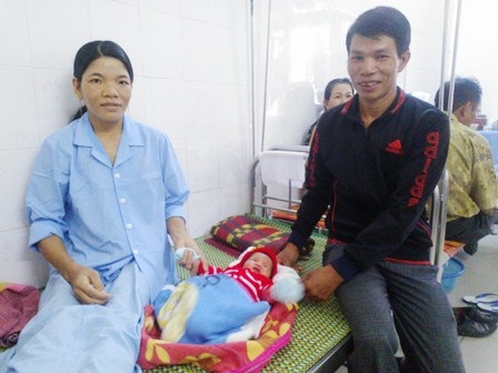 Gia đình nhỏ của chị Liễu vui mừng khôn xiết