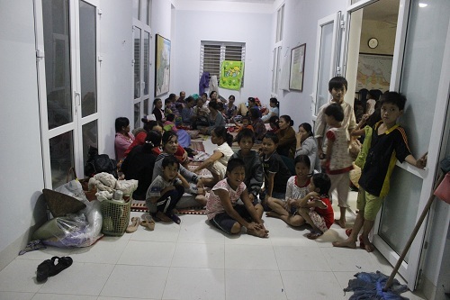 Huyện Phú Lộc với nhiều dân đã vào trú ở các nhà kiên cố