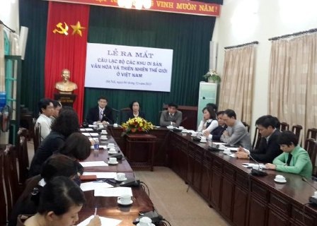 Ra mắt CLB các Di sản văn hóa và thiên nhiên thế giới tại Việt Nam - 1 Đại diện ngành văn hóa cùng 7 khu di sản thế giới tại Việt Nam họp trong lễ ra mắt