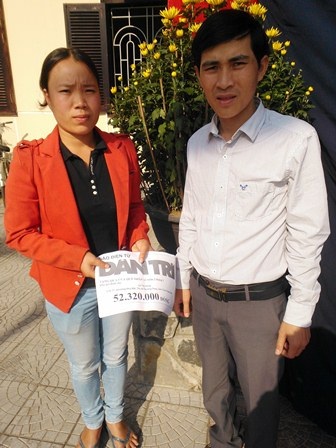 Ông Trần Quốc Việt, PCT UBND phường Phú Bài thay mặt