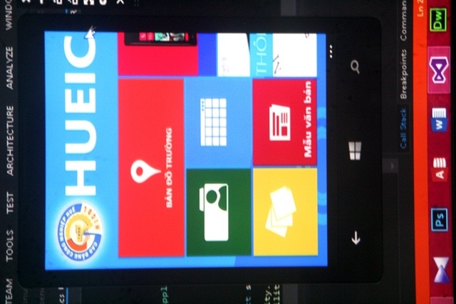 Ứng dụng về trường CĐ Công nghiệp Huế sắp ra mắt do chính nhóm 5 SV trên làm