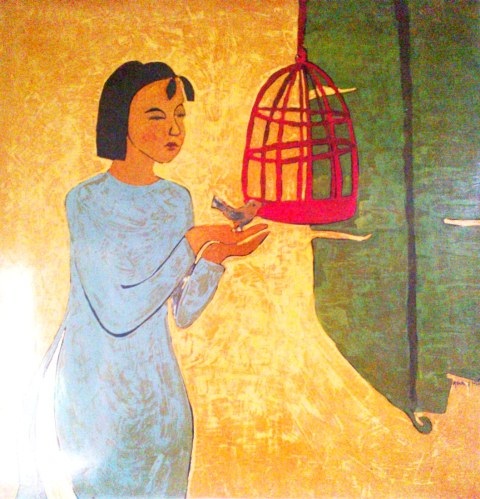 Phòng tranh nam họa sĩ dành tặng phái đẹp ngày 8/3 - 12 Phóng sanh - Võ Quang Hoành