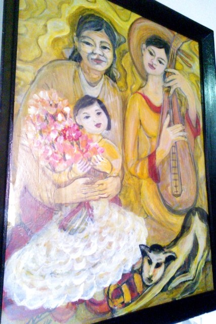 Phòng tranh nam họa sĩ dành tặng phái đẹp ngày 8/3 - 9 Dân ca chào 8/3 - Nguyễn Văn Nguyên