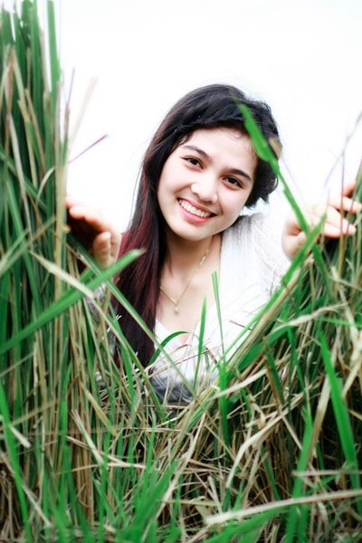 Ái Hoa trong một show trình diễn thời trang áo dài tại Huế