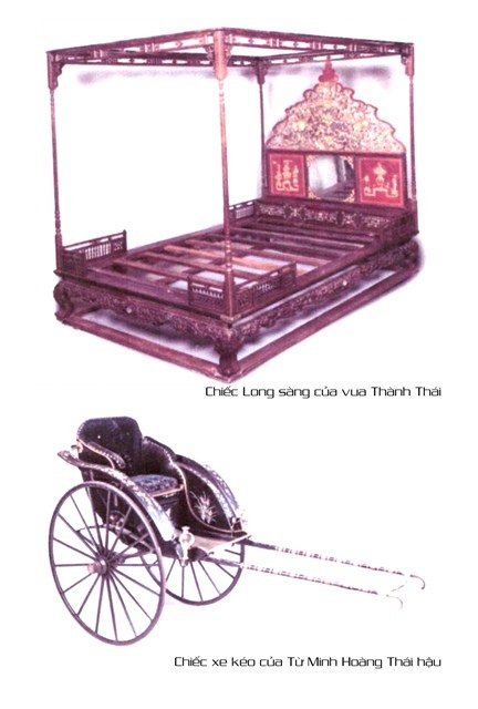 Vận động đóng góp đưa “báu vật” chiếc xe kéo vua Thành Thái về nước - 2 Chiếc long sàng của vua Thành Thái và xe kéo của vua tặng mẹ