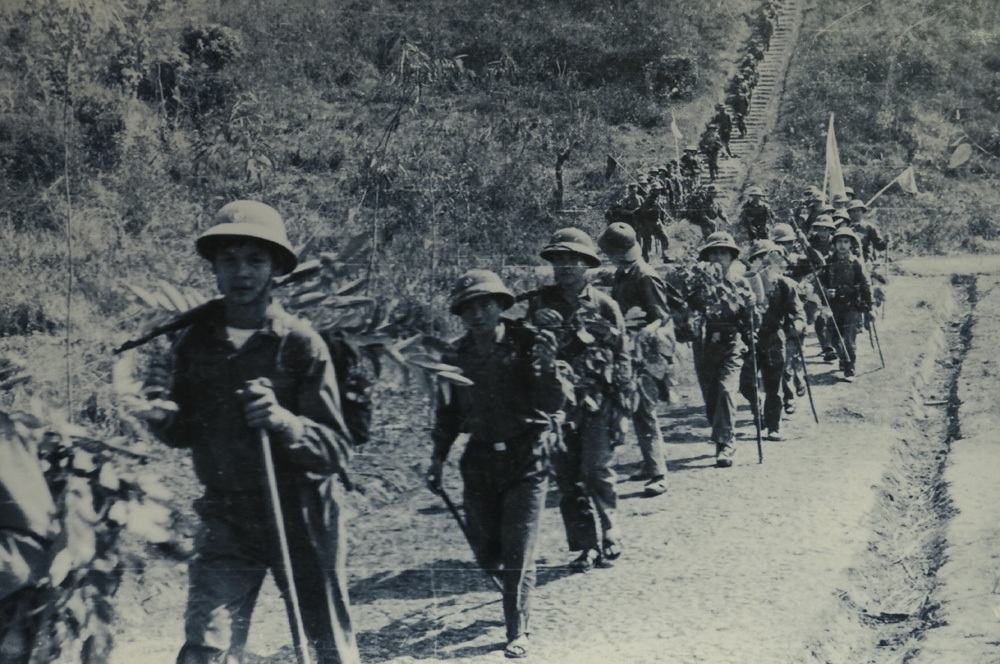 Đại đội 1 Tiểu đoàn 1 Trung đoàn 36 Sư đoàn 308 hành quân vào chiến trường tháng 2/1974.