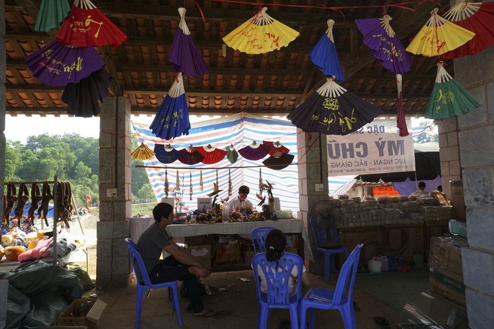 Tái hiện không gian chợ vùng cao phía Bắc.