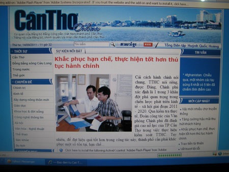 Phát hiện trang web giả mạo báo điện tử Cần Thơ - 1 Phát hiện trang web giả mạo báo điện tử Cần Thơ - 1