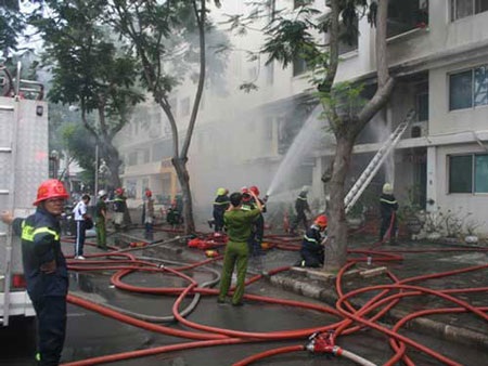 Cháy cơ sở massage ở Phú Mỹ Hưng - 1 Cháy cơ sở massage ở Phú Mỹ Hưng - 1