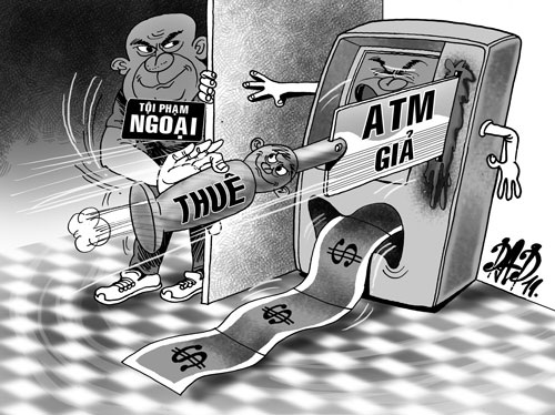 Phát hiện đường dây làm thẻ ATM giả - 2 Phát hiện đường dây làm thẻ ATM giả - 2