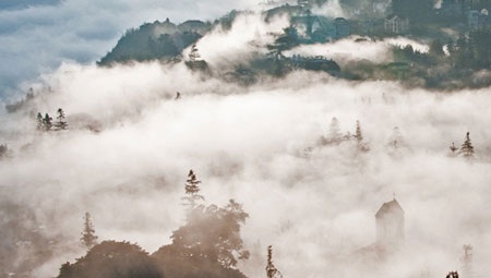 Mây núi Sa Pa đẹp huyền ảo ngày cuối năm - 3