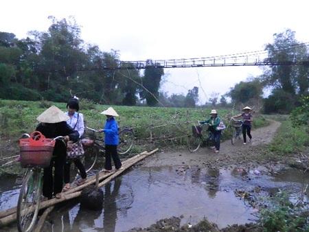 Oái oăm cây cầu hễ đi là… rơi xuống suối