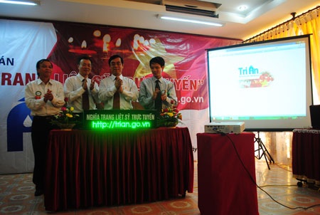 Ra mắt “Nghĩa trang liệt sĩ trực tuyến” - 1 Ra mắt “Nghĩa trang liệt sĩ trực tuyến”