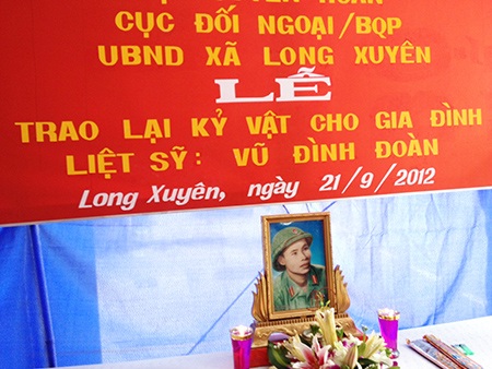 Liệt sĩ Vũ Đình Đoàn,
hy sinh năm 1966 khi mới 29 tuổi.