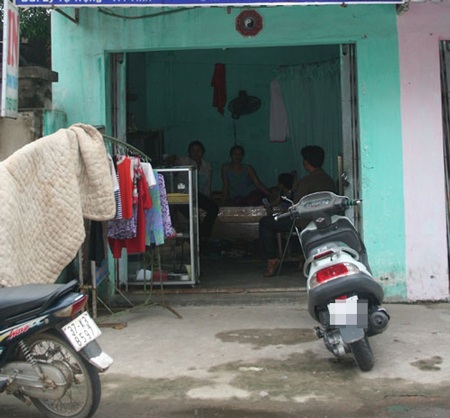 Căn nhà mà chị Vân đang sống tạm khi mới trở về