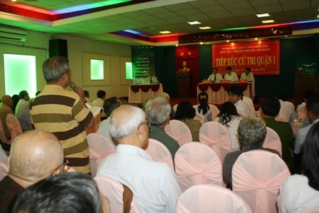 Tổ Đại biểu Quốc hội khóa XIII, Đơn vị 1 – TPHCM tiếp xúc cử tri quận 1