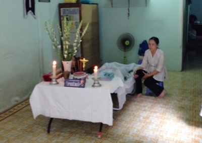 Thi thể anh Đông được bàn giao cho gia đình đưa về TPHCM