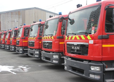 15 xe chữa cháy hiện đại vừa được tiếp nhận