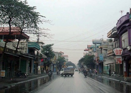 Một góc thị trấn Mạo Khê