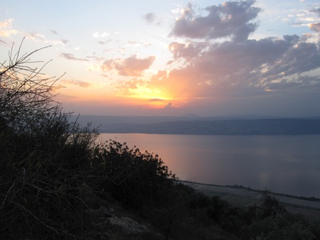 Hoàng hôn trên cao nguyên Golan