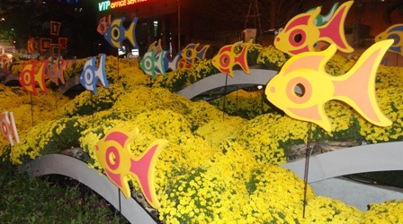 Một vài hình ảnh ấn tượng và đẹp mắt tại đường hoa.