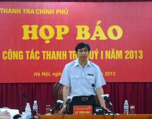 Thanh tra Chính phủ lên tiếng vụ “tài sản cán bộ tăng hàng chục tỉ/năm” - 1 Phó Tổng Thanh tra Lê Tiến Hào.