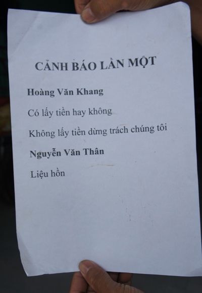 Vụ côn đồ đánh dân: Những “khuất tất” tồn tại suốt 10 năm - 4 Lời cảnh cáo, đe dọa với hộ dân không lấy tiền đền bù