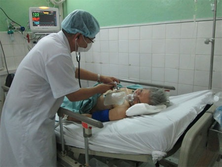 Ăn nhộng ve sầu, 3 người nhập viện - 1 Một trong ba bệnh nhân đang được cấp cứu