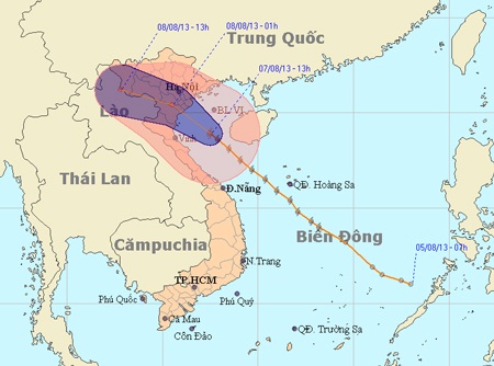 Bộ Công an chỉ đạo đối phó với cơn bão số 6 - 1 Bộ Công an chỉ đạo đối phó với cơn bão số 6