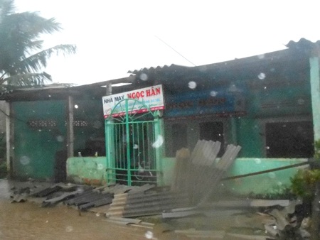 Lý Sơn sau bão (Ảnh: Hồng Long)