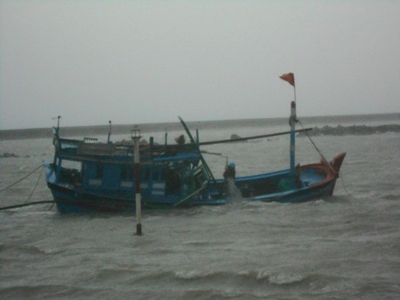 Lý Sơn sau bão (Ảnh: Hồng Long)