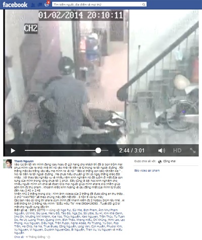 Quái chiêu đạo chích: Rải tiền lẻ, trộm xe SH - 1 Đoạn clip được đăng tải cùng lời cảnh báo về chiêu trò mới của tội phạm