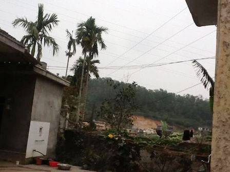 Đường điện chạy qua nhà anh Vinh gây giật